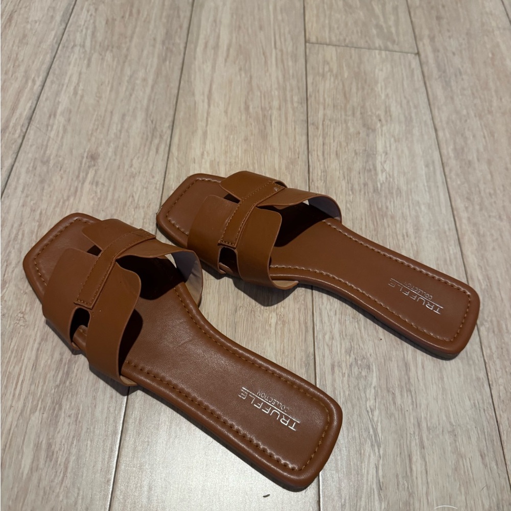 Steve Madden Brown Leather Sandals Casual Summer Footwear